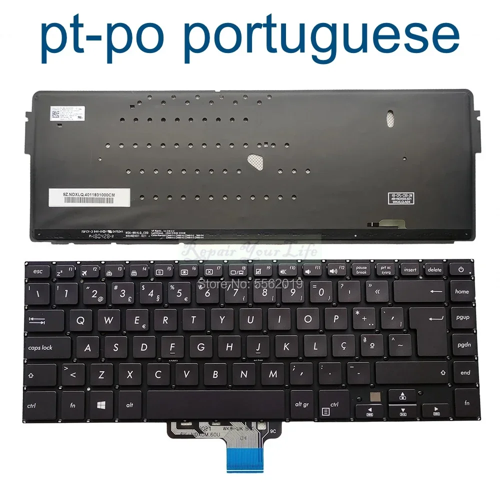 

UK/GB HUN PT-BR PO Backlit Keyboard For ASUS X510 X510UF X510UN S510 F510 F510UA X510UA X510Q X510QA Brazil Hungarian Backlight