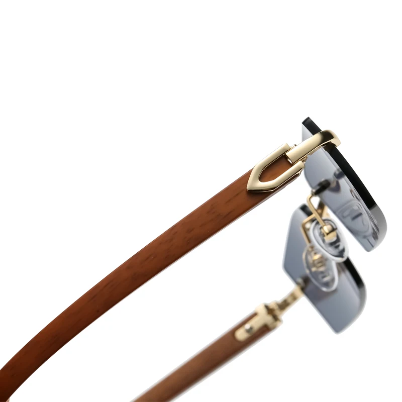 Rimless Sunglasses Rectangle Fashion Popular Women Men Unisex Rimless Sun Glasses Sunshade UV400 Protection