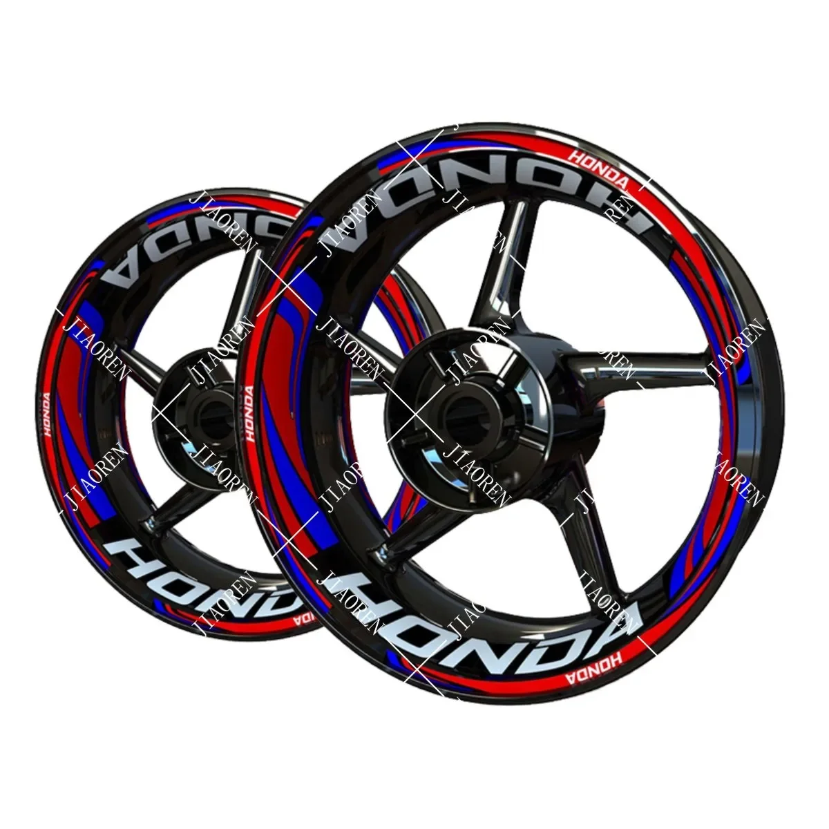Reflective Motorcycle Honda Sticker Wheels Logo Rim Tyre Decal Set CBR600RR CBR1000RR CB650R CBR650R HORNET