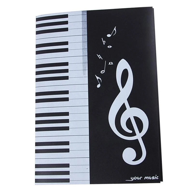 Sheet Music Folders Waterproof Music Binder 4 Pages Expand File Paper Documents for Piano Wind Band Organ Performance