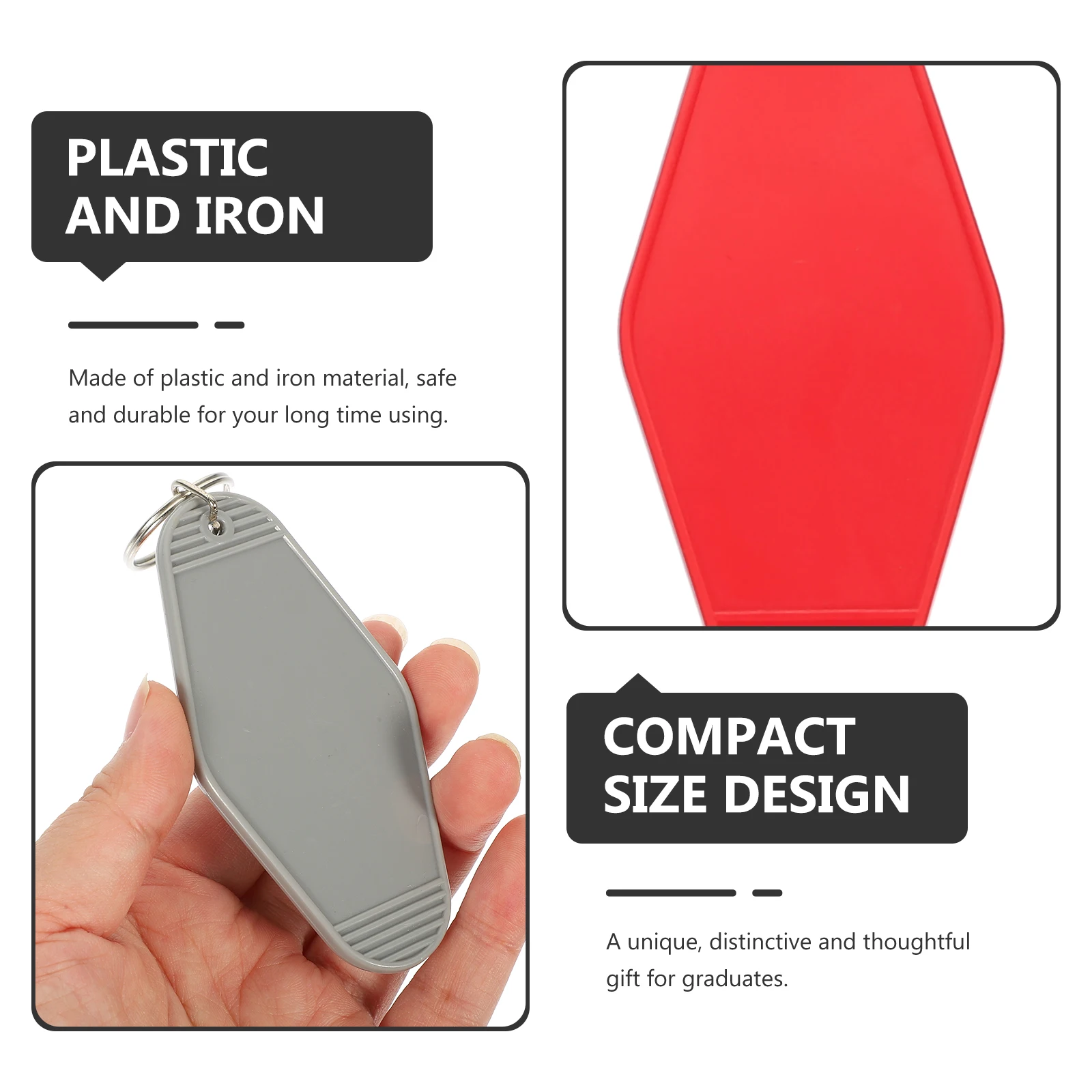 10 pcs Luggage Tag Keychain Plastic Key Tags For Id Label Suitcase Organizer Hotel Key Identifier Backpack Tag Handicraft Sewing