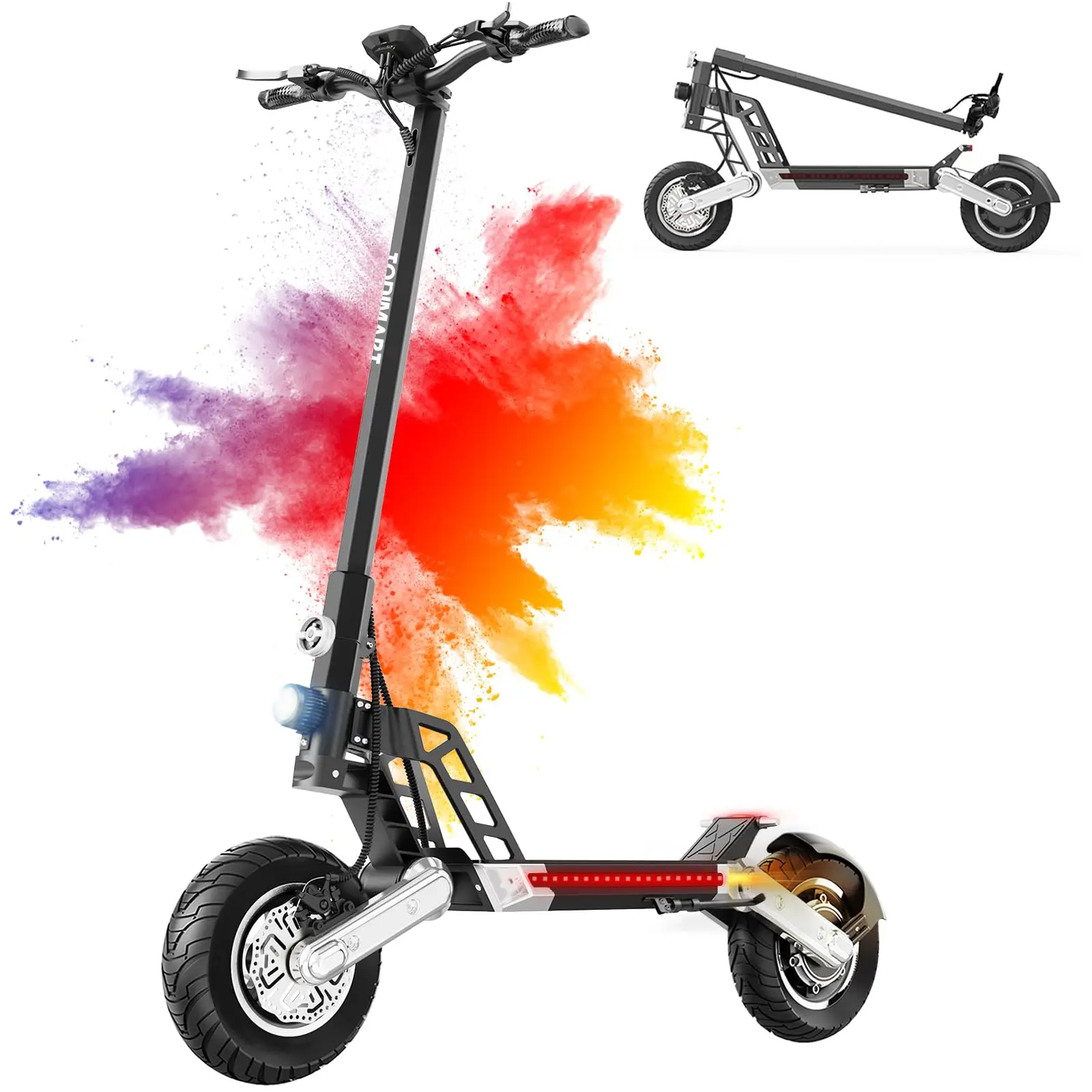 TODIMART G2 Trottinette Électrique Adulte Pliable avec APP, Moteur 500W 48V 10.4Ah, Vitesse 32km/h, Autonomie 45km