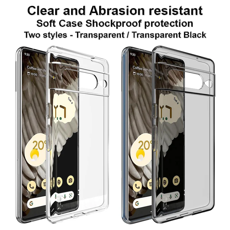 For Google Pixel 7 Pro Case IMAK Ultra Thin Soft Clear Back Cover Phone Cases Funda For Google Pixel 7 Pro Protector чехол