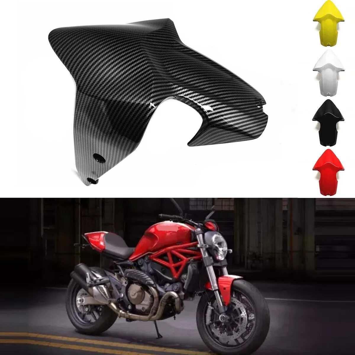 

Front Fender Tire Hugger Mudguard Cover For Ducati Monster 797 821 1200 937 659 Hydro Dipped Carbon Fiber Finish