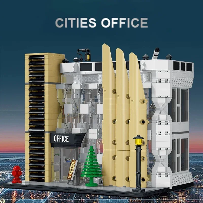 Street View Series Città Ufficio Building Blocks City Office Building House Modello fai da te Giocattoli dei mattoni per bambini Regalo di Natale MOC