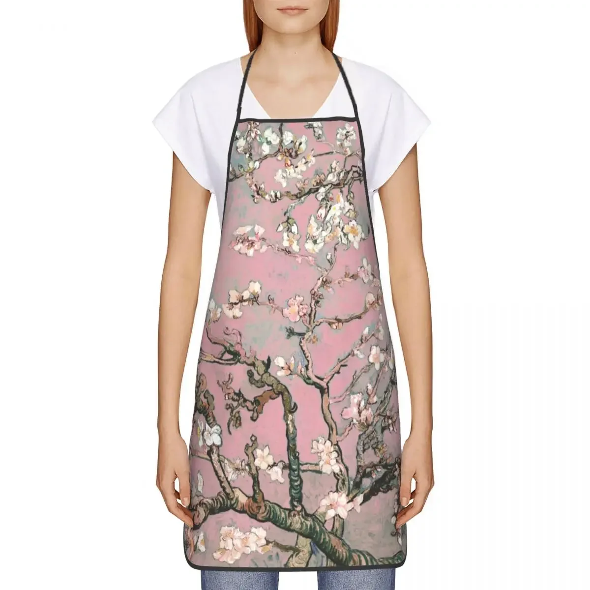 Almond Blossoms By Vincent Van Gogh Bib Aprons Men Women Kitchen Chef Blossoming Almond Tree Tablier Cuisine for Cooking Baking