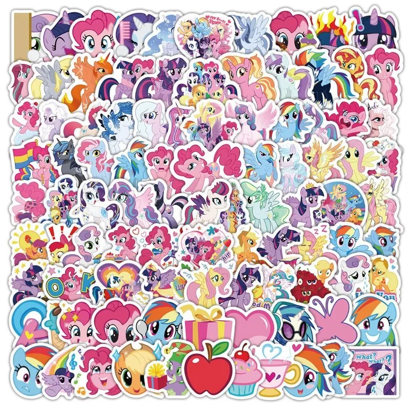 My Little Pony Rainbow Dash Twilight Sparkle Cartoon Cute DIY Phone Case Luggage Sticker Student Account Material Sticker Gift