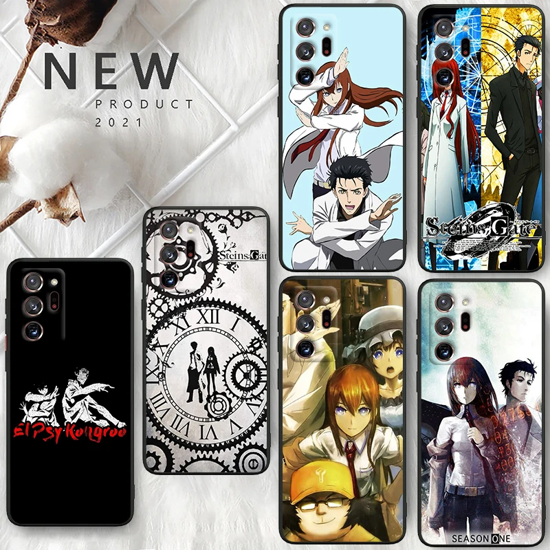 Steins Gate Mamoru For Samsung A55 A35 A25 A15 A14 A73 A53 A13 A05S A03S A02S A71 A52 A32 Black Soft Phone Case