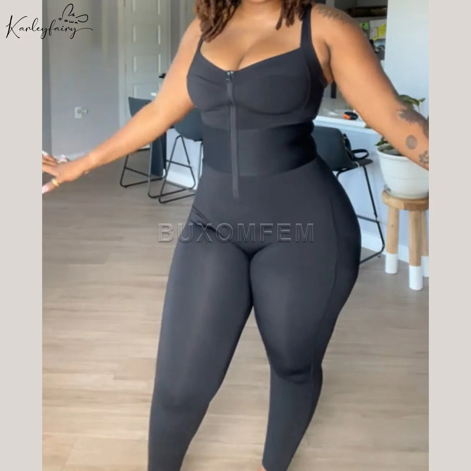 

Sleeveless Front-Zipper Fajas Colombianas Invisible Modeling Full Body Shaper for Women Slimming Tummy Control Shapers 2025