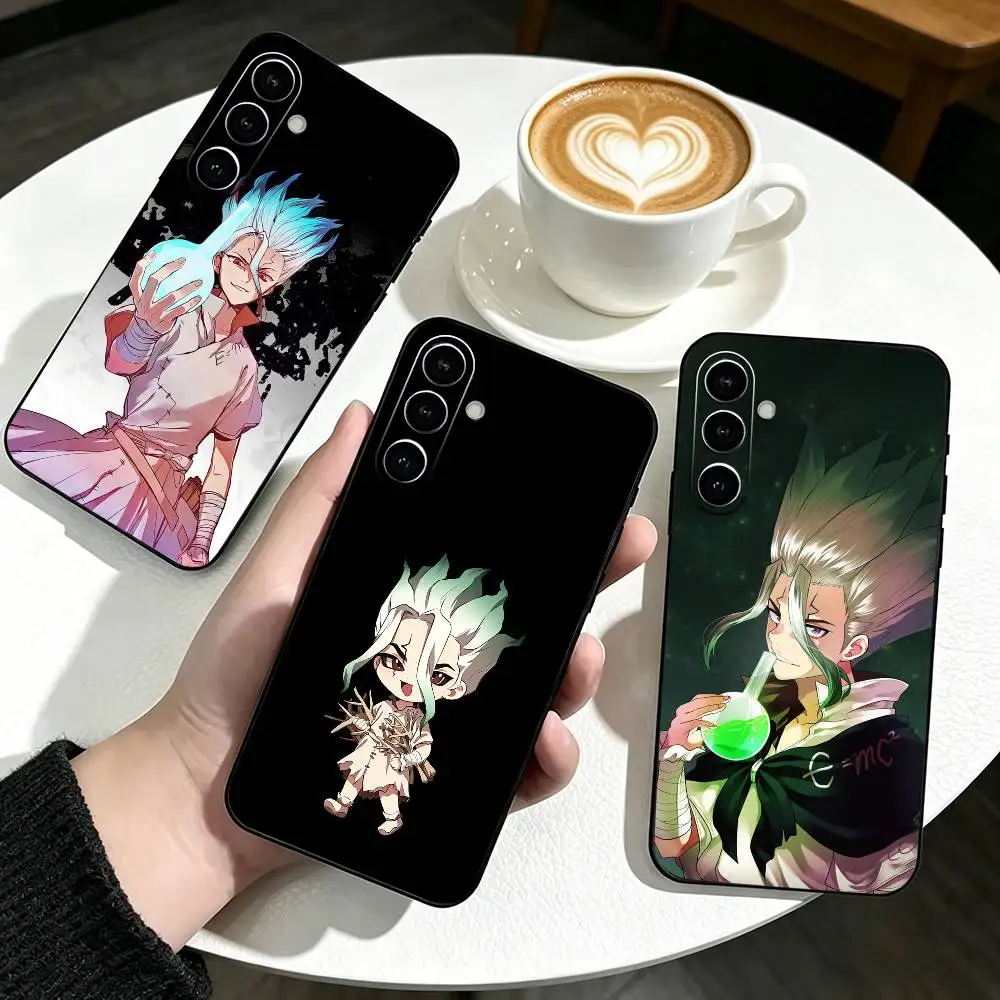 

Dr stone-e Senku Ishigami Phone Case For Samsung Galaxy A73,A72,A71,A70,A53,A52,A51,Soft Silicone Black Cover