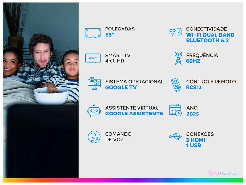 تلفزيون ذكي 65 TCL 4K UHD LED HVA Google TV 65S62 2025 #5