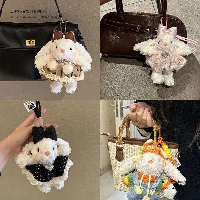 

Интернет-продажа знаменитостей, простой современный мультяшный милый кролик, плюшевый брелок, подарок на день рождения, сумка, подвеска из хлопка.