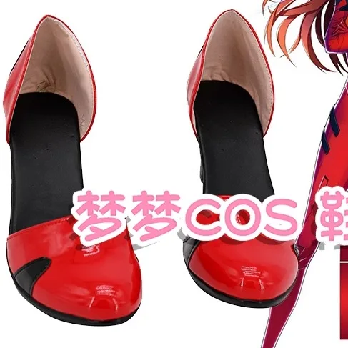 Eva Asuka Langley Soryu Cosplay zapatos juego Halloween Anime Fiest botas