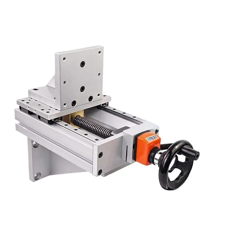 

Manual trapezoidal screw slide KULDP20 heavy-duty type easy adjustment precision digital display lift slide