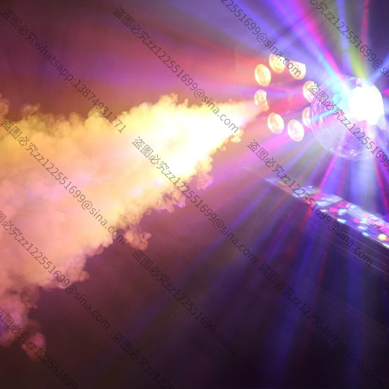تنطبق على آلة دخان الكرة السحرية الجديدة ذات 8 ألوان متغيرة 600 وات، مولد دخان الهالوين، رذاذ صانع الضباب