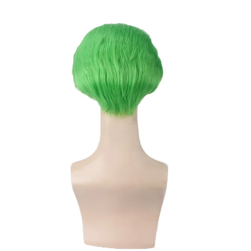 Parrucca Parrucca Cosplay Joker Parrucca stile verde Capelli corti
