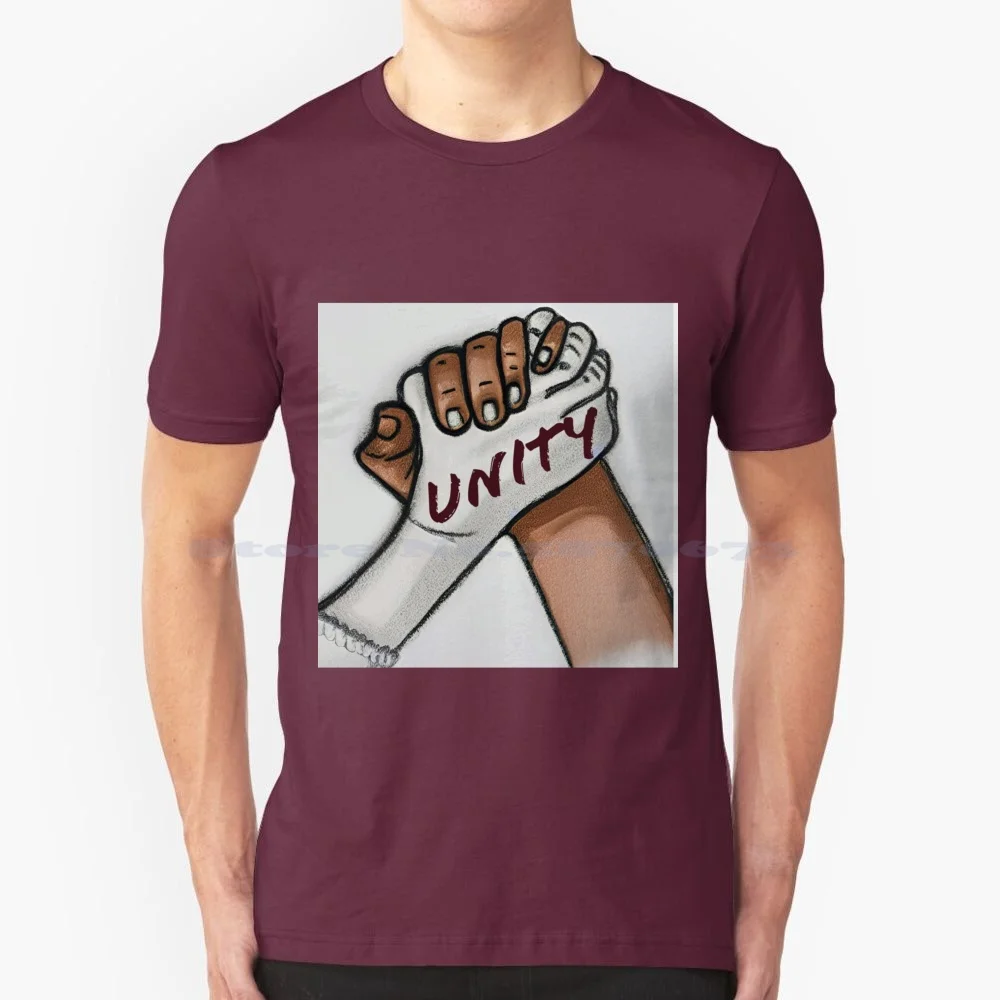 Unity T Shirt 100% Cotton Tee Bellaartsy Love Equality Pride Diversity Hands Holding Fourth July Antihate Aesthetic Kind Human