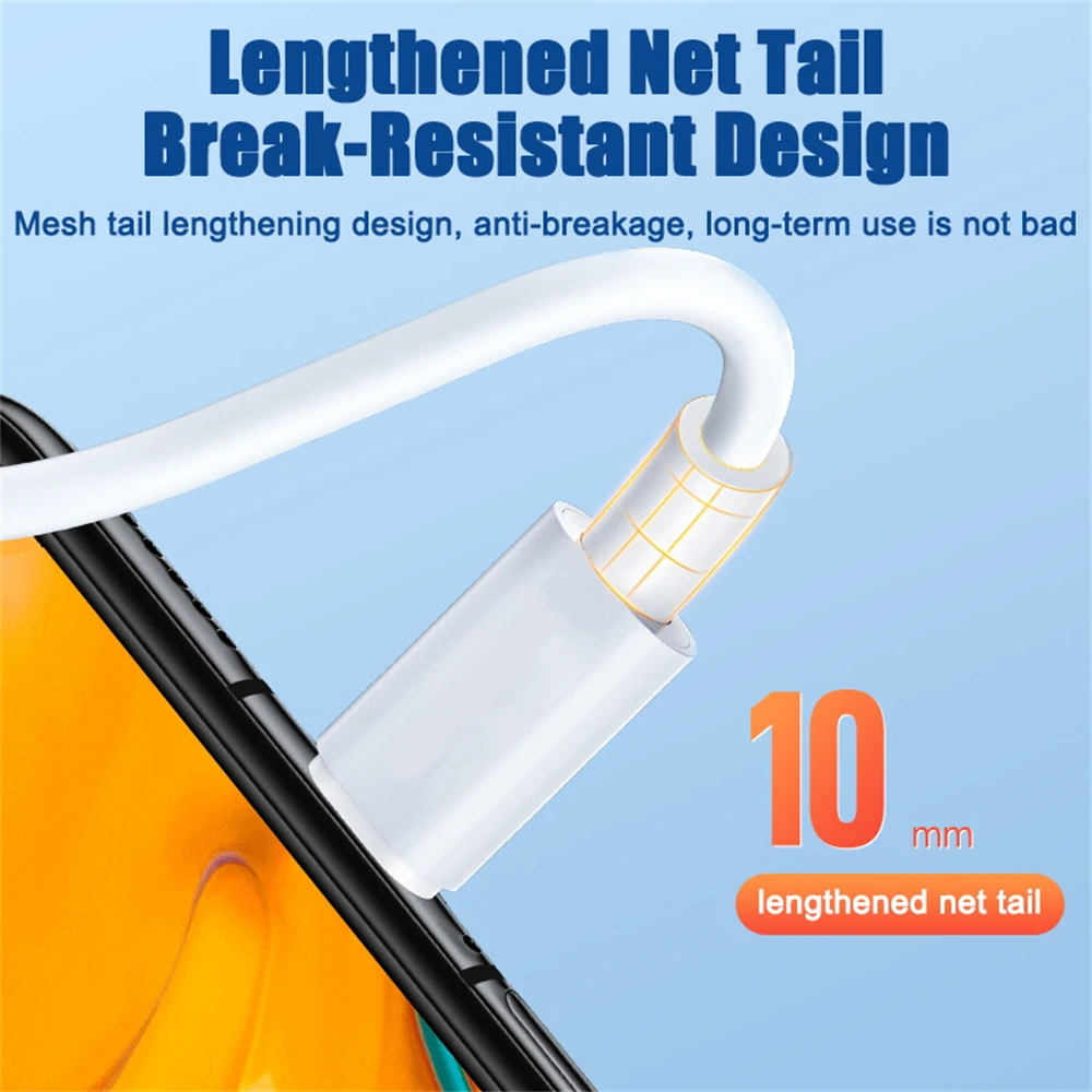 10 Stück 100W USB-C zu Typ-C Kabel für iPhone 17 16 15 PD 60W Schnellladung für Huawei Xiaomi Samsung Typ-C Kabel Zubehör – Detail 4