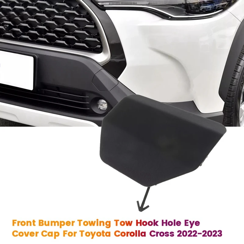 Car Front Bumper Towing Eye Hook Cover Trim 53128-0A040 For Toyota Corolla Cross 2020-2023 LHD 53128-0A060 531280A050