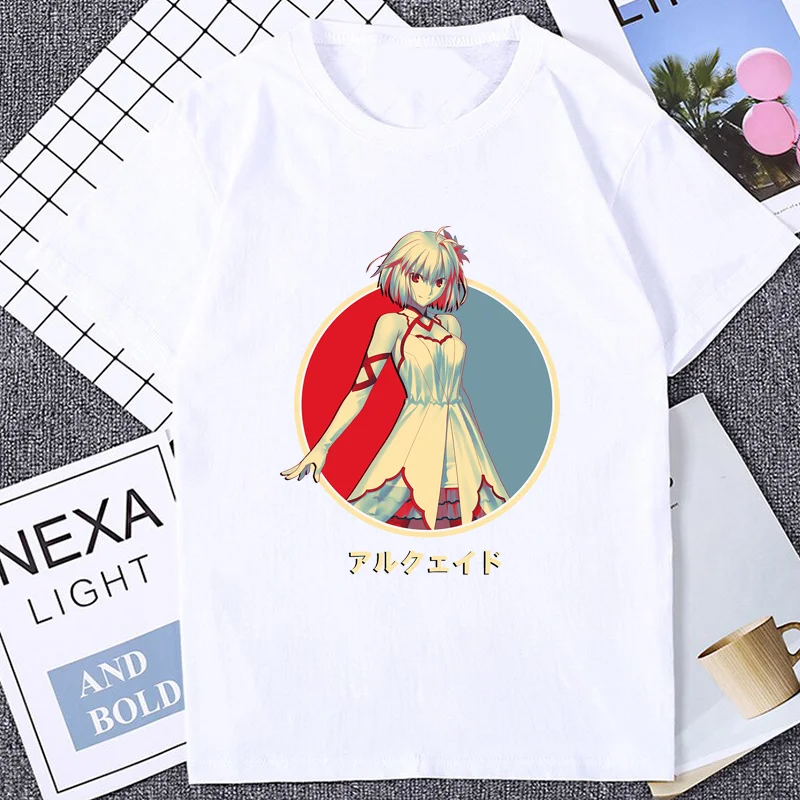 Kawaii Neco Arc Meme Tshirt Hot Sale Game Fans Tsukihime Arcueid Brunestud Japanese Anime Funny Man T-shirt Streetwear Soft Tees