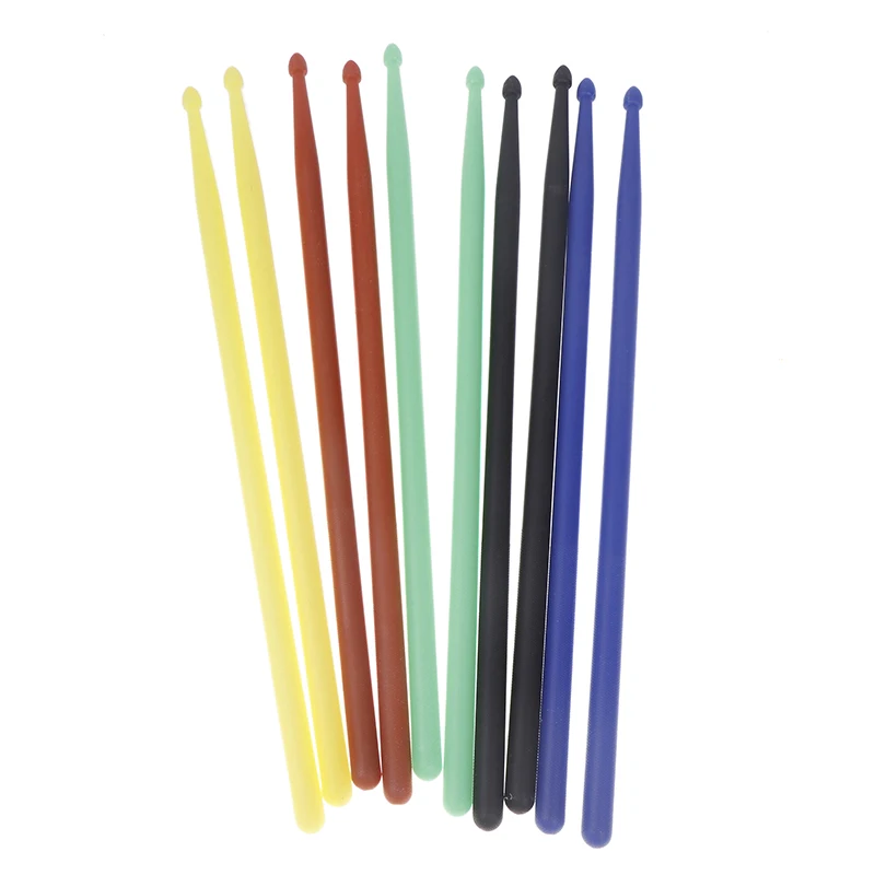 1 par 5a baquetas de tambor clássicas baquetas profissionais coloridas acessórios para instrumentos de percussão conjunto de bateria