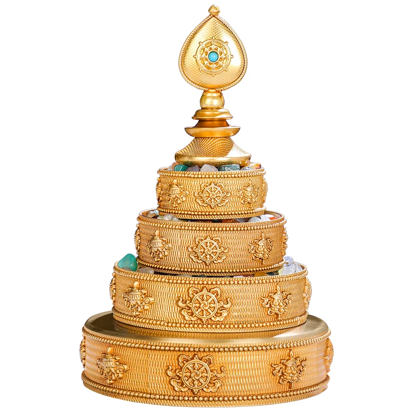 

Manza Pan College Seamless Craft Tibetan Tantra Repair Offering Mancha Luo 10cm Repair Pan Pure Copper