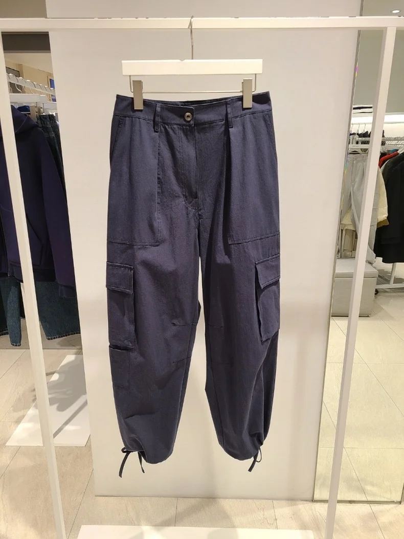 

Slimming Comfortable Casual Pants for Women Color High Waist Button Closure Other Material 100% Autumn Winter New Arrival