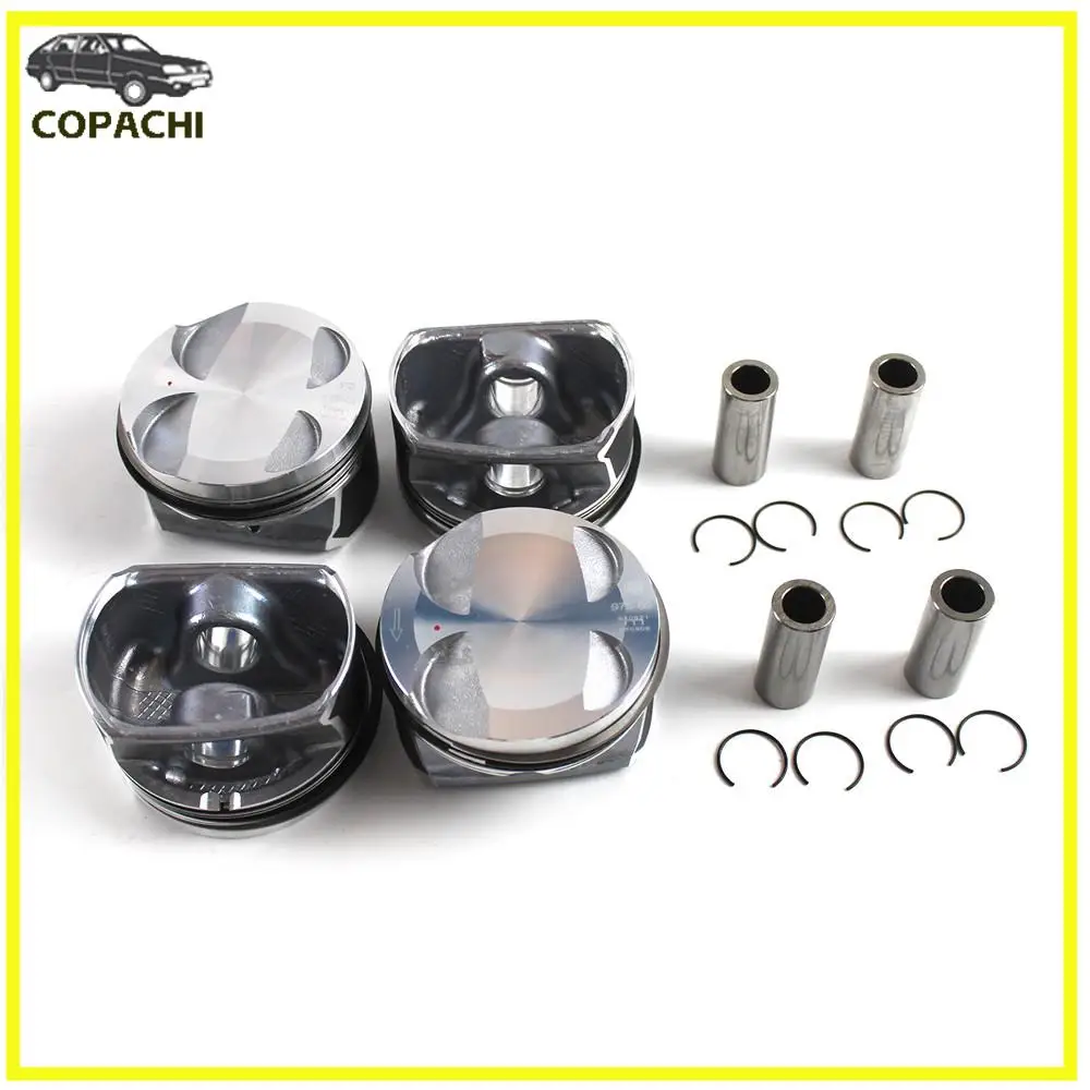 4pcs 77 mm Bore Pistons&Rings Fits MINI R55 R56 R57 R58 Cooper Countryman Paceman 06-16 N12 Engines Components Car Parts