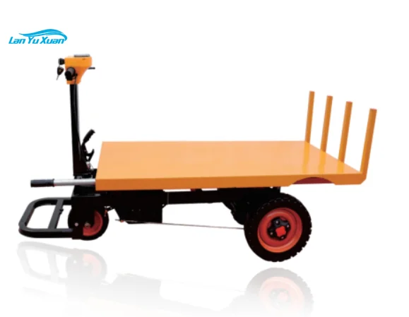 Electric 1200KG  Carrier Trolley Heavy Loading Transport Cart moving carts for Construction site warehouse