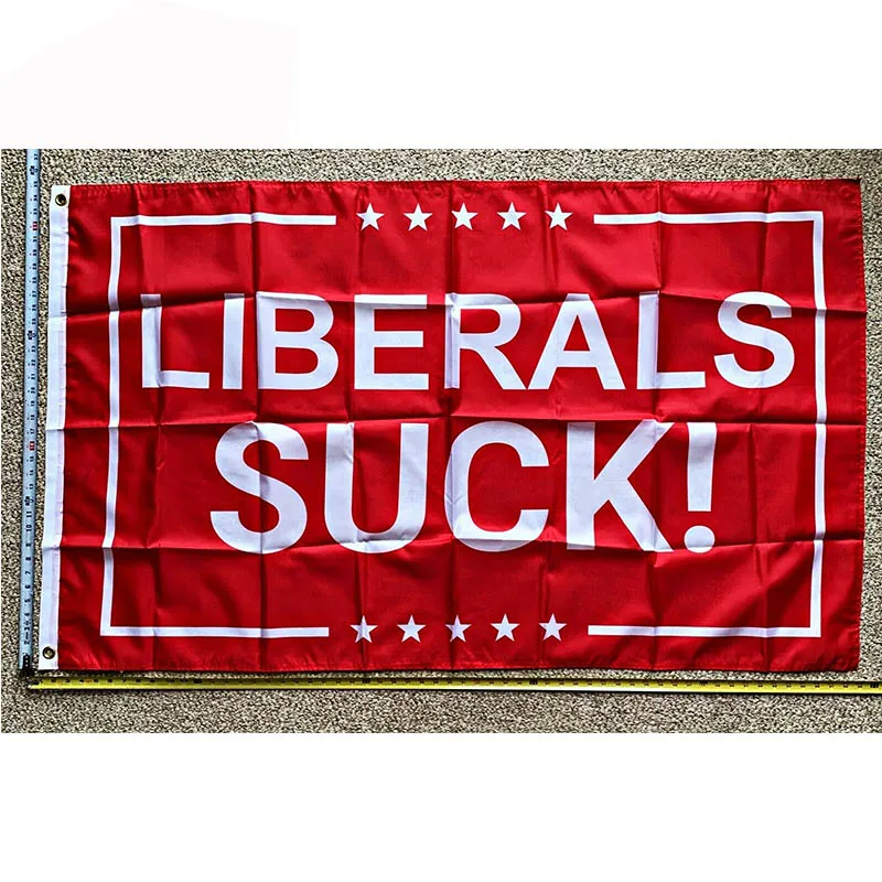 Donald Trump Flag FREE SHIPPING Liberals Suck Red USA MAGA Desantis Sign 3x5' yhx0056