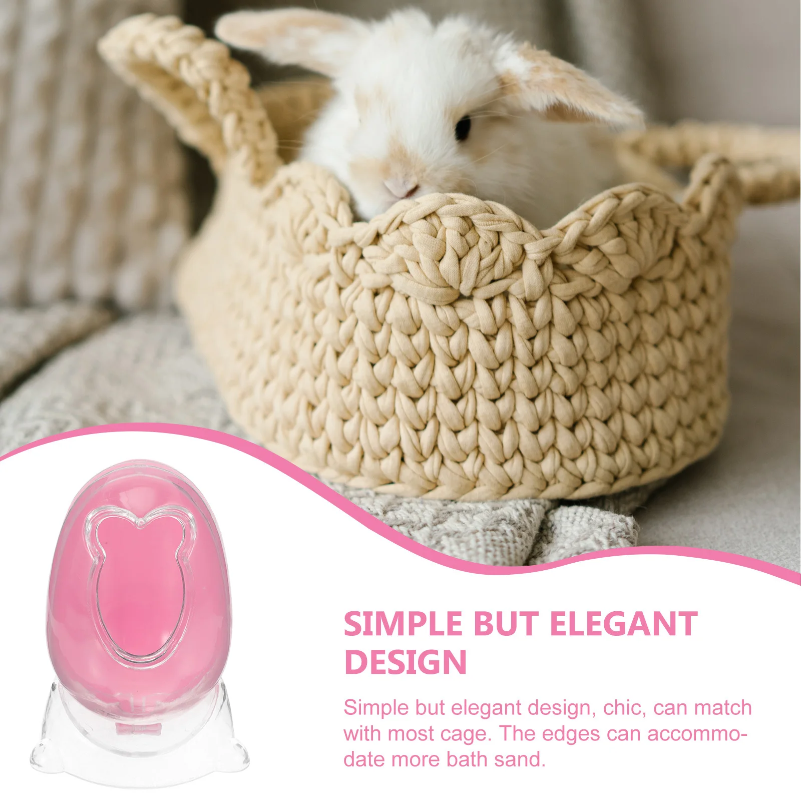 

Hamster Sand Bath Box Sturdy Small Pet Toilet Bathroom Bathtub for Hamsters Chinchillas Gerbils Sand Bath Container Pet Cage