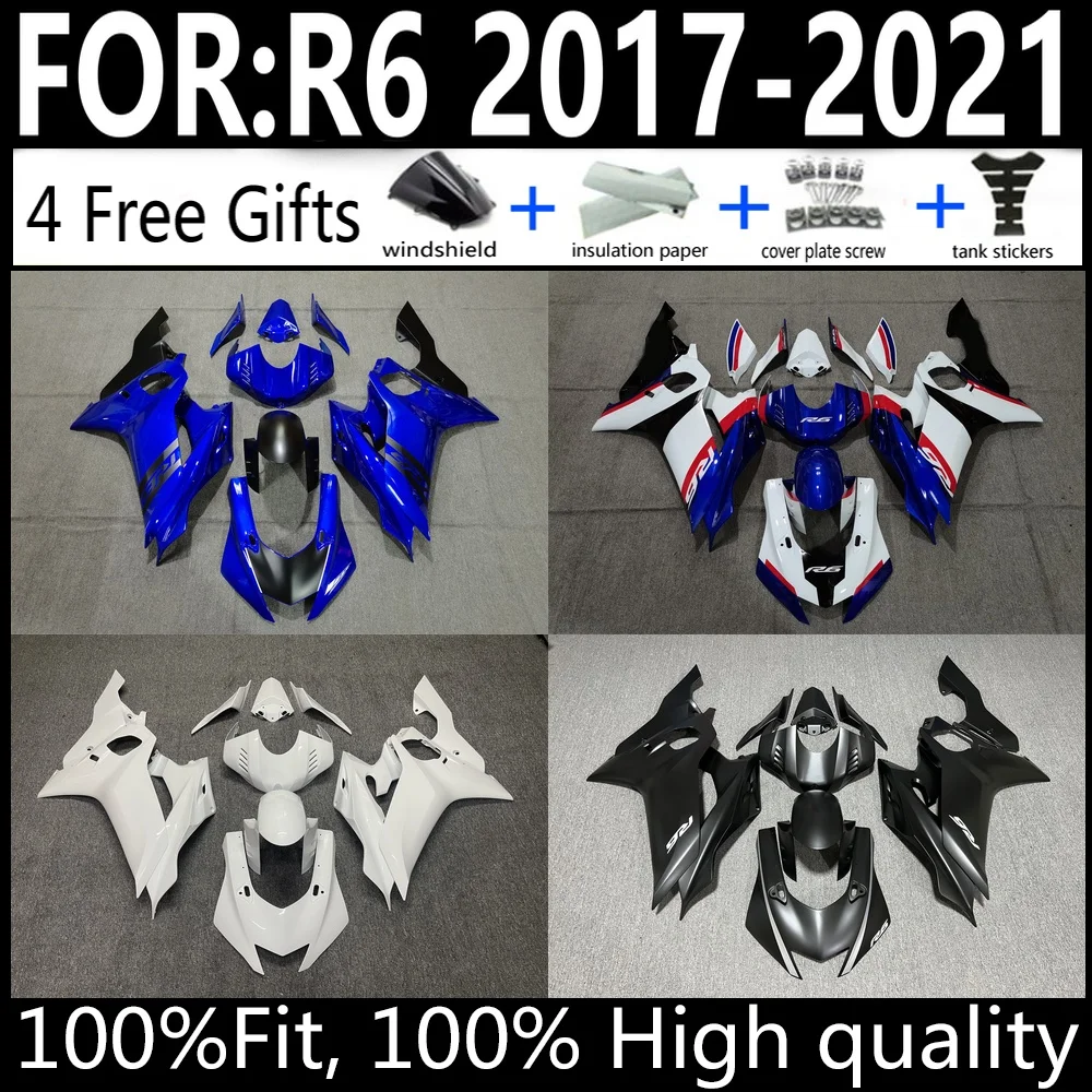 Professional R6 2017-2021 Full Bodywork Set - UV Protected Paint, High-Gloss Finish