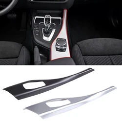 For BMW 1 2 Series F20 F21 F22 F23 116I 118I 2012-18 ABS Carbon Fiber Car Multimedia Button Panel Cover Sticker Car Accessories