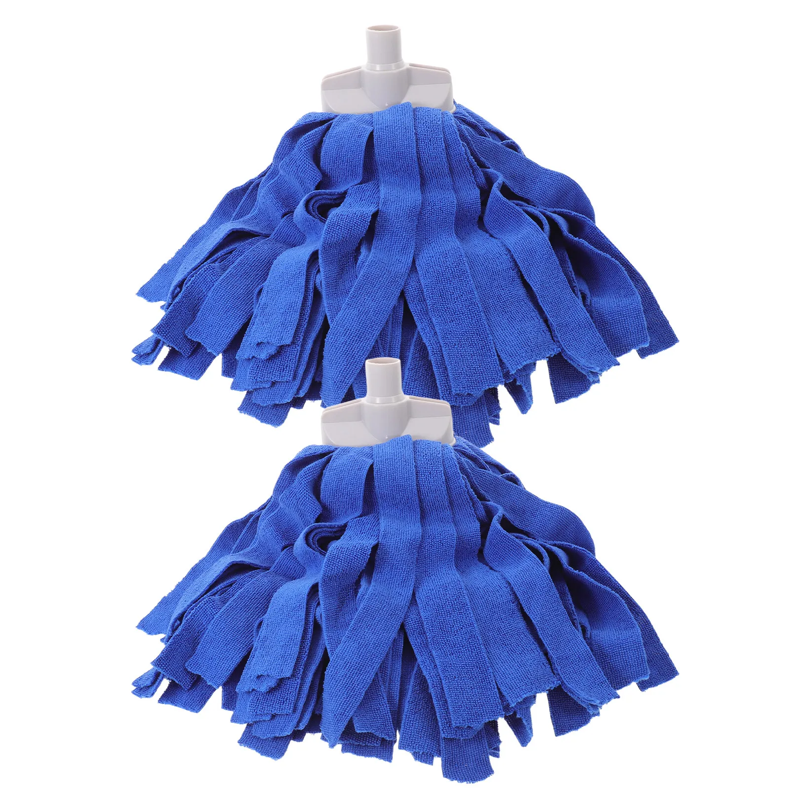 2Pcs Mop Head Replacement Towel Cloth Strip Absorbent Looped End Reusable String Mop Heads for Kitchen Bathroom Floor Cleaning