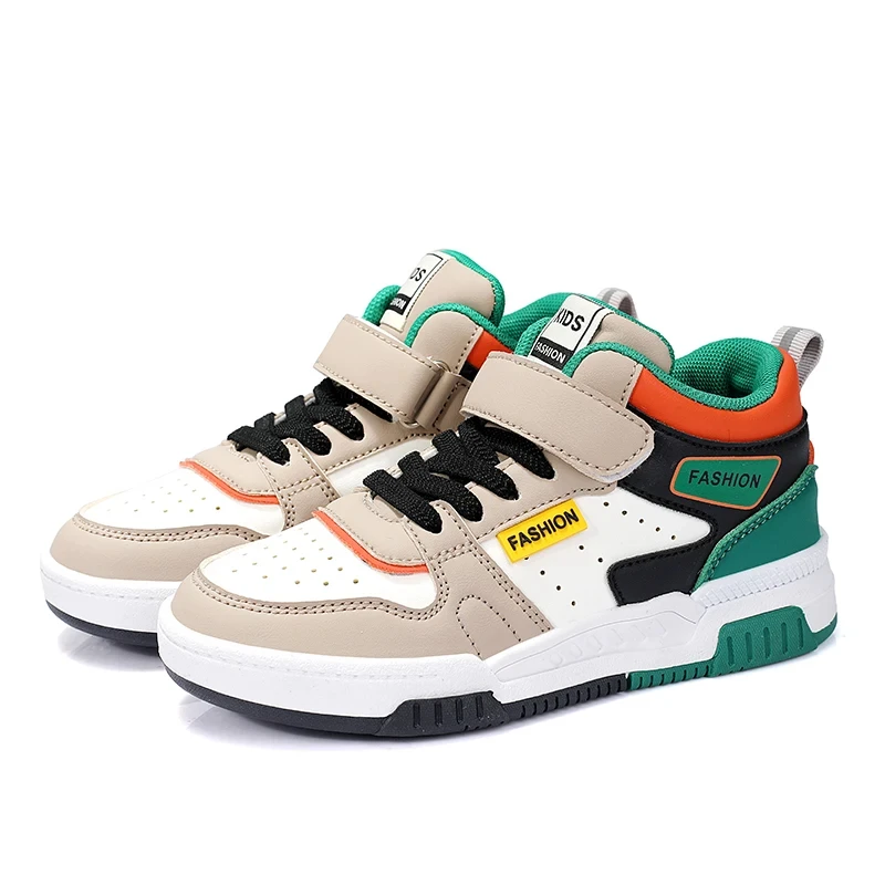 

Размер 28-40, дизайнерские детские кроссовки для девочек, обувь для мальчиков, детская повседневная обувь для скейтборда, осенние спортивные теннисные высокие кроссовки для мальчиков