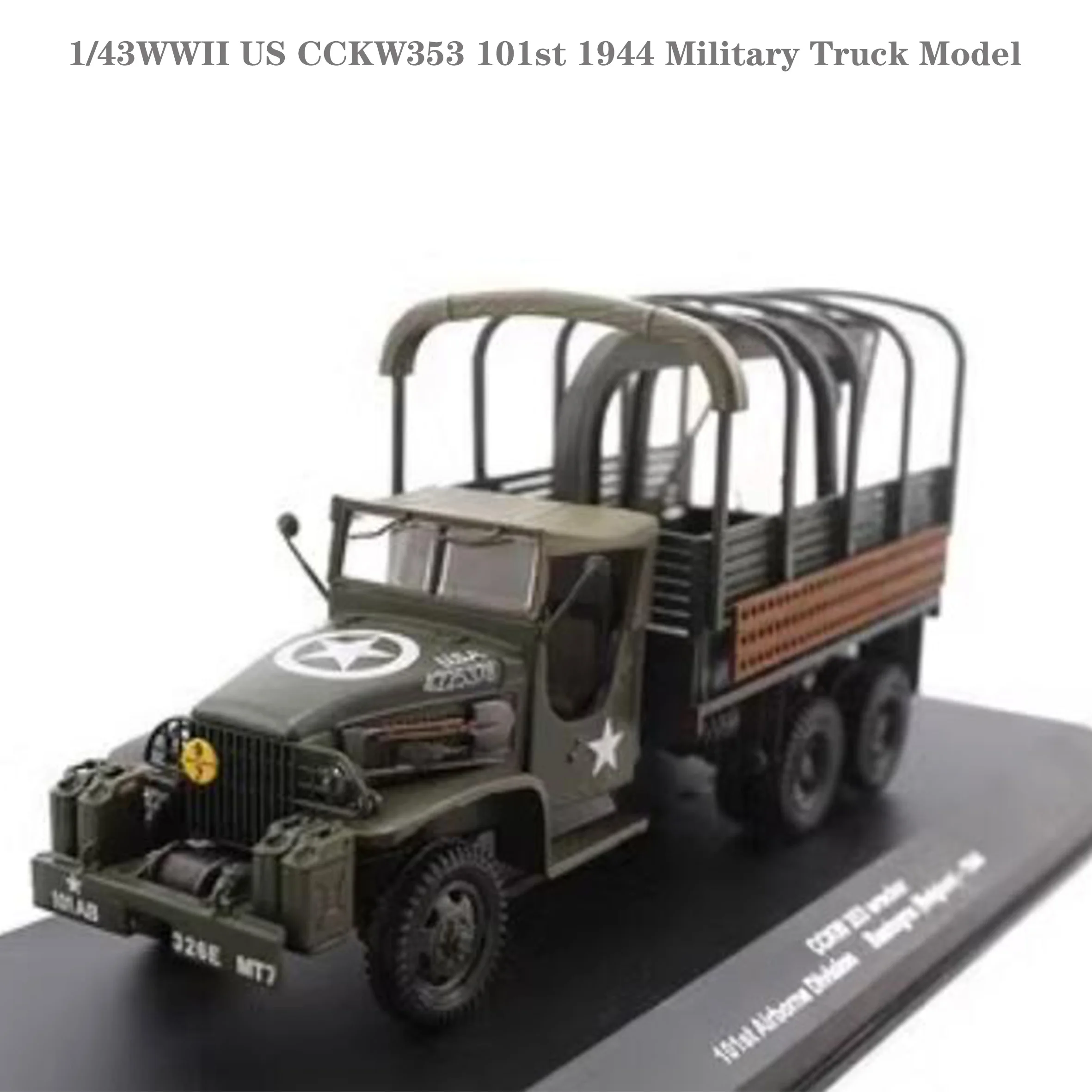 

Коллекционная модель военного грузовика, модель из сплава 1/43WWII США CCKW353 101st 1944