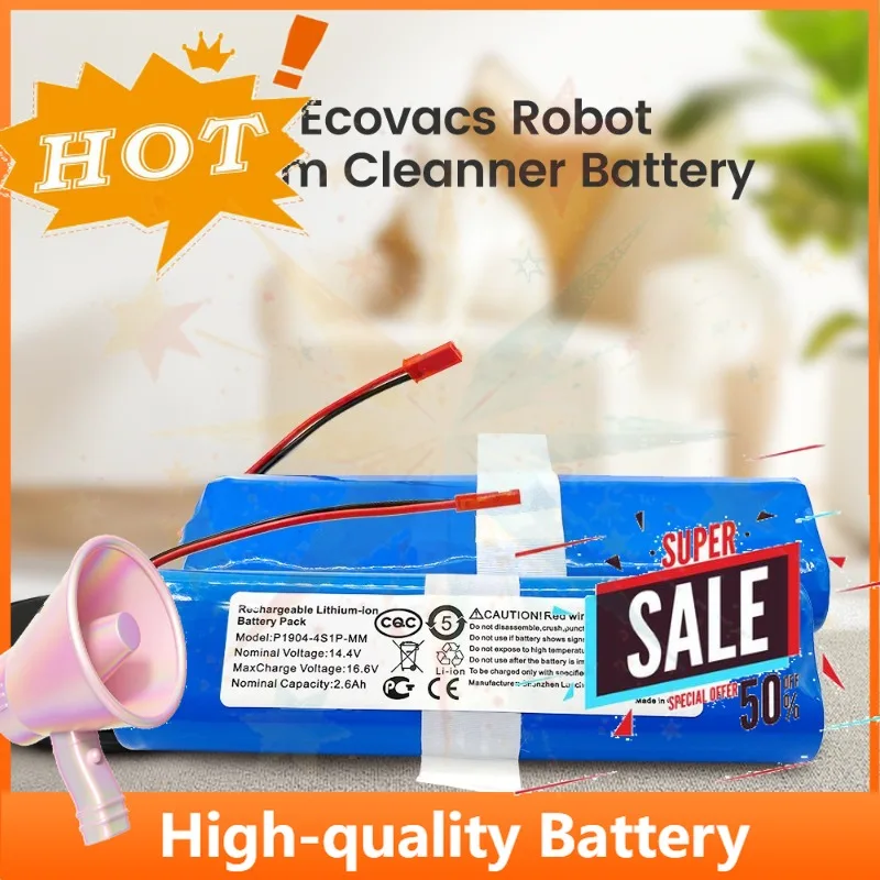 SWZY 14.4V 2600mAh-3500mAh Robot Battery for ILIFE V3s Pro V5s Pro V50 V8s V80 V8 Plus X750 Ecovacs Deebot DF43 DF45 Vacuum Clea