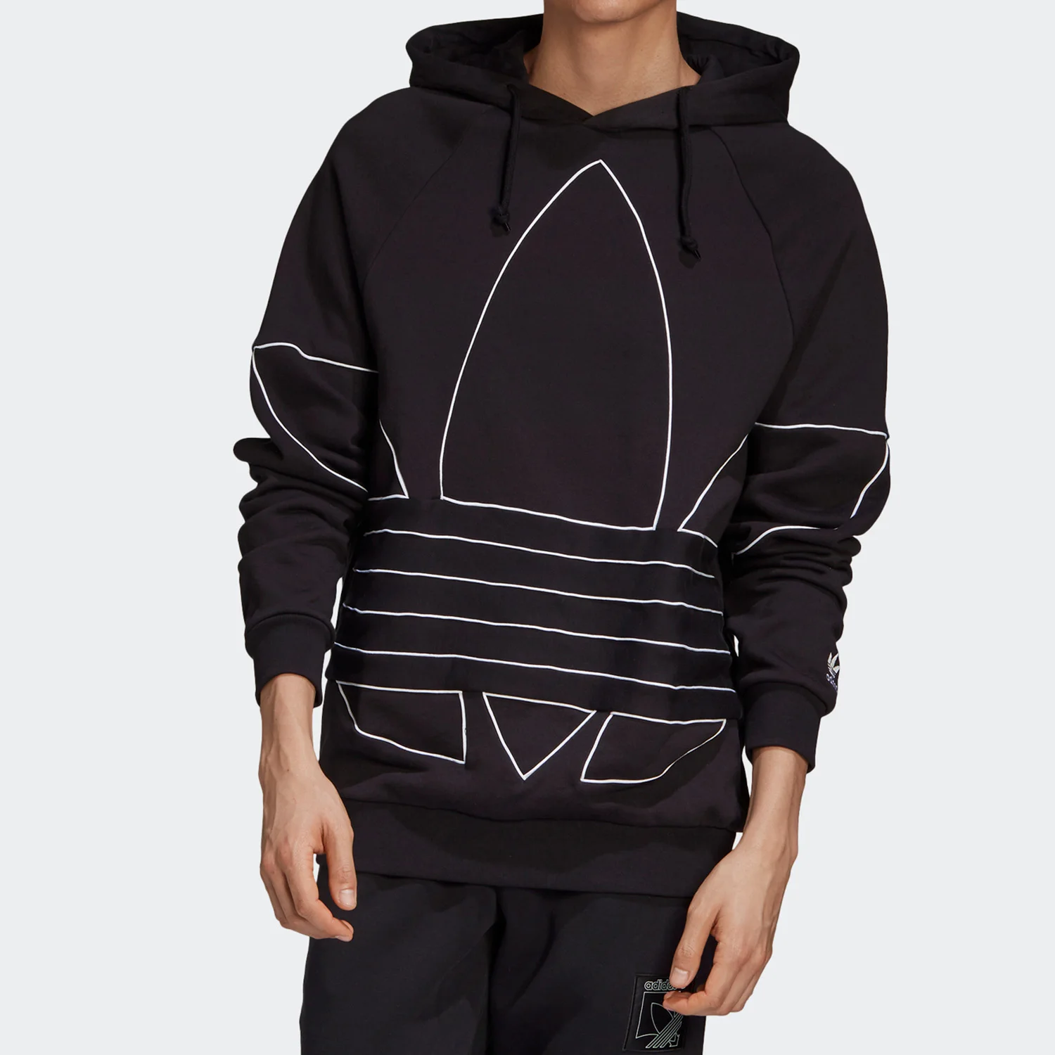 

Adidas Originals Trefoil Men's Loose Leisure Knit Hooded Sweatshirt GE0823