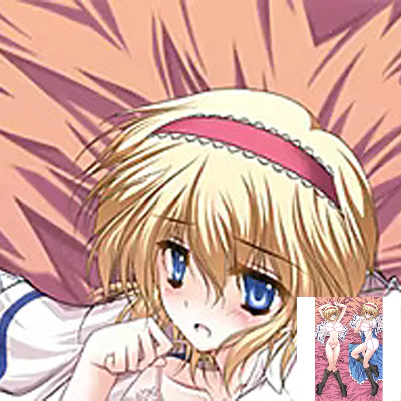 

Dakimakura Anime Pillow Case Alice Margatroid Pillow Cover Halloween Christmas Decoration 2023