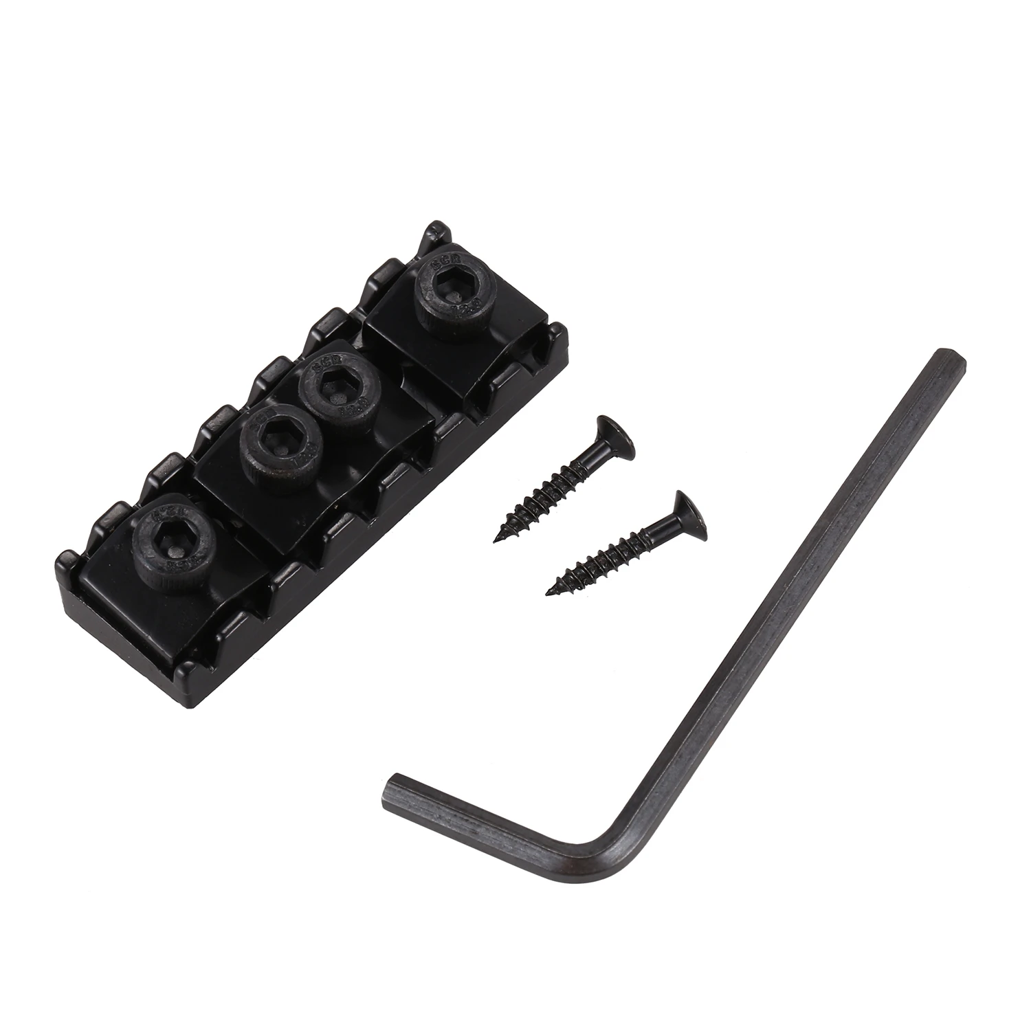 Flash Deal-7 String Locking Nut Electric Guitar Nut Tremolo Bridge 48Mm (Black)