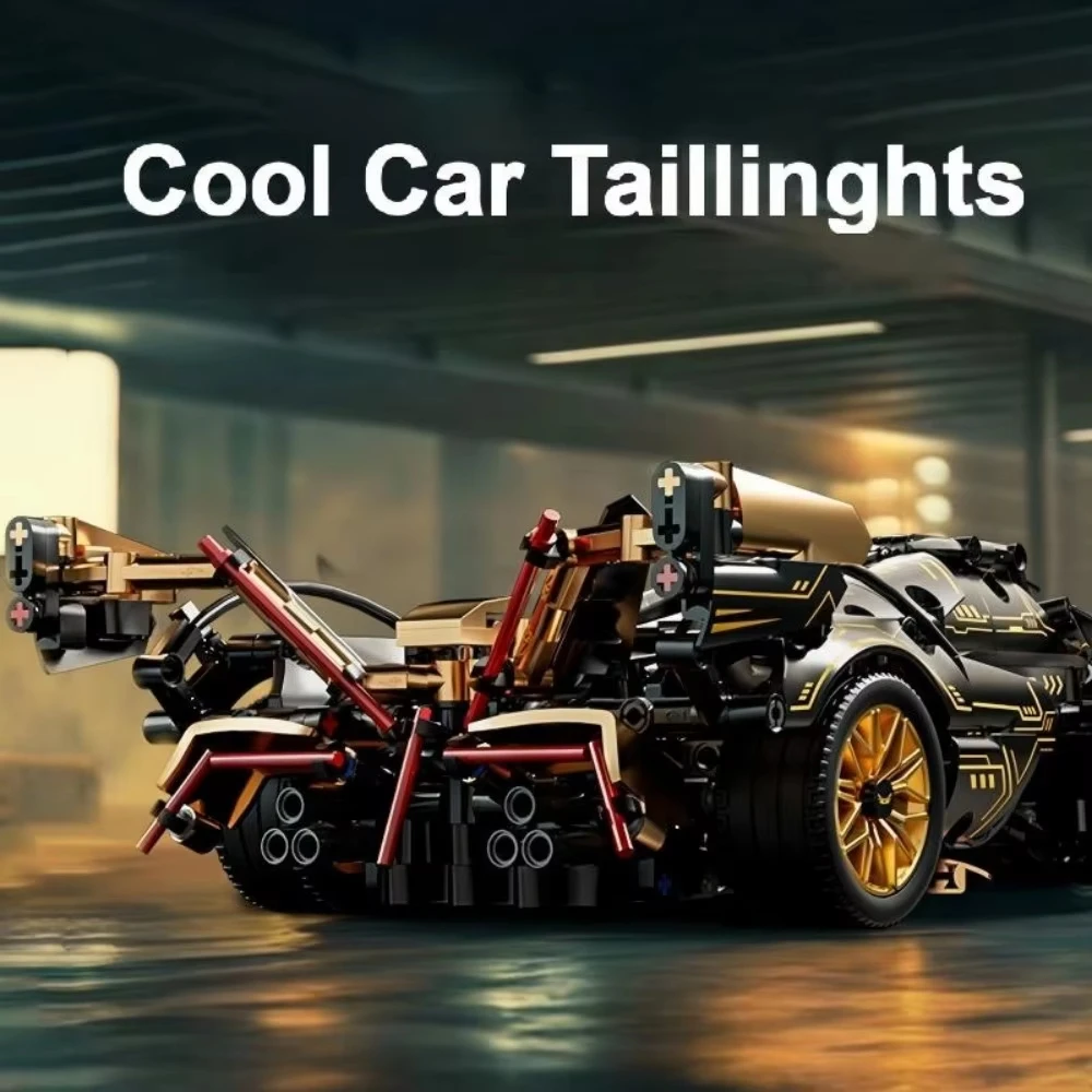 ตัวต่อรถแข่งสุดเท่ ขนาด 1:14 ชุดประกอบโมเดลรถสปอร์ต DIY ของเล่นเสริมพัฒนาการสำหรับเด็กผู้ชาย อายุ 8-12 ปี