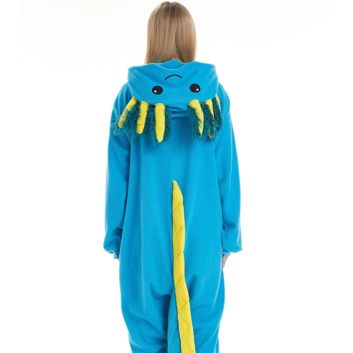 Adults Unisex Salamander Animal Pajama Women Fish Onesie Sleepwear Girl Anime One-Piece Birthday Gift Cosplay Kigurumi Costume