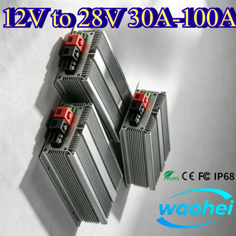 12V to 28V Booster Converter 12V-28V 12V DC to 28V DC 30A-100A Step-up Voltage Regulator Power Supply 12 Volt to 28 Volt  ROHS