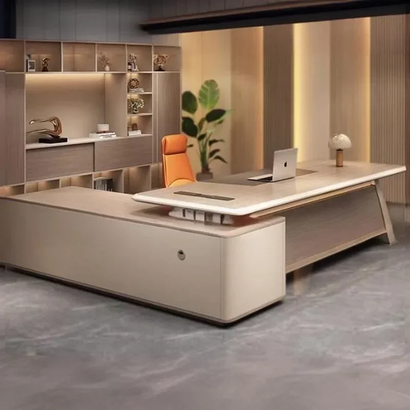 

Modern Set Base Computer Table Study Large Cabinet Writing Gaming Computer Desks Office Storage Biurka Komputerowe Accessories