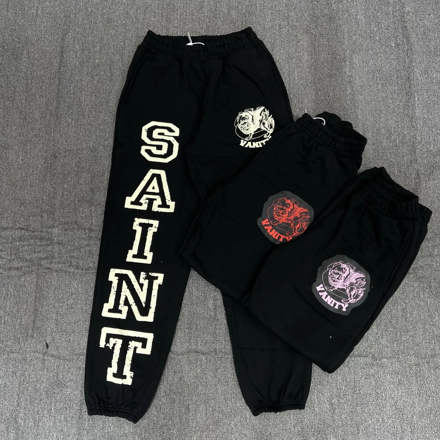 

Брюки Street Sle SAINT VANI из хлопка с буквенным принтом, американский повседневный стиль, свободный крой, молодежные, модные, летние, для молодых мужчин