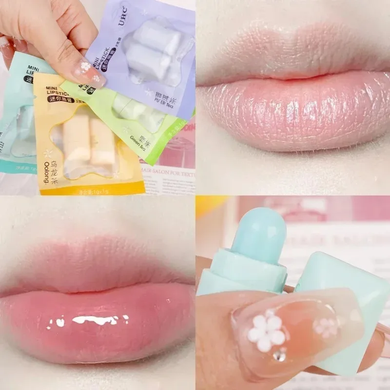 

Mini Tea Lip Balm Tea Scented Nourishing Anti-Drying Lipstick Moisturizing Lasting Nourishment Cute Lip Gloss Lips Care Makeup