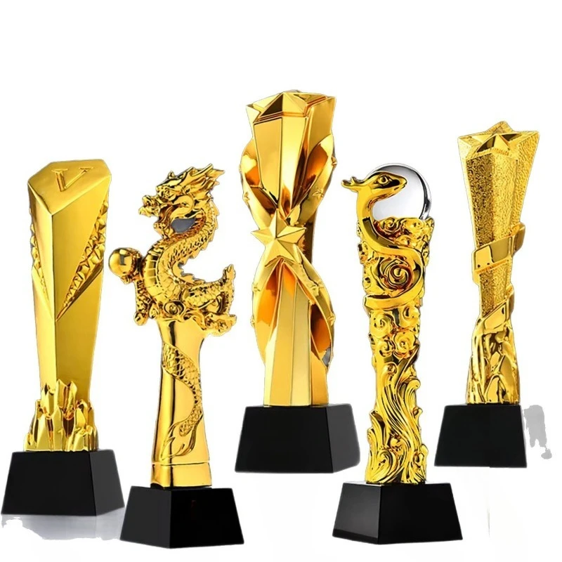 

Year of the Snake resin creative trophy crystal outstanding staff basketball football competition children's honor