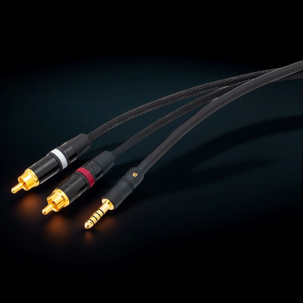 ■ Japonia Mogami 2534 Hifi 4,4 mm do 2rca męski zbalansowany kabel audio Neutrik Rean Mps pozłacane wtyki | Kabel wzmacniacza odtwarzacza