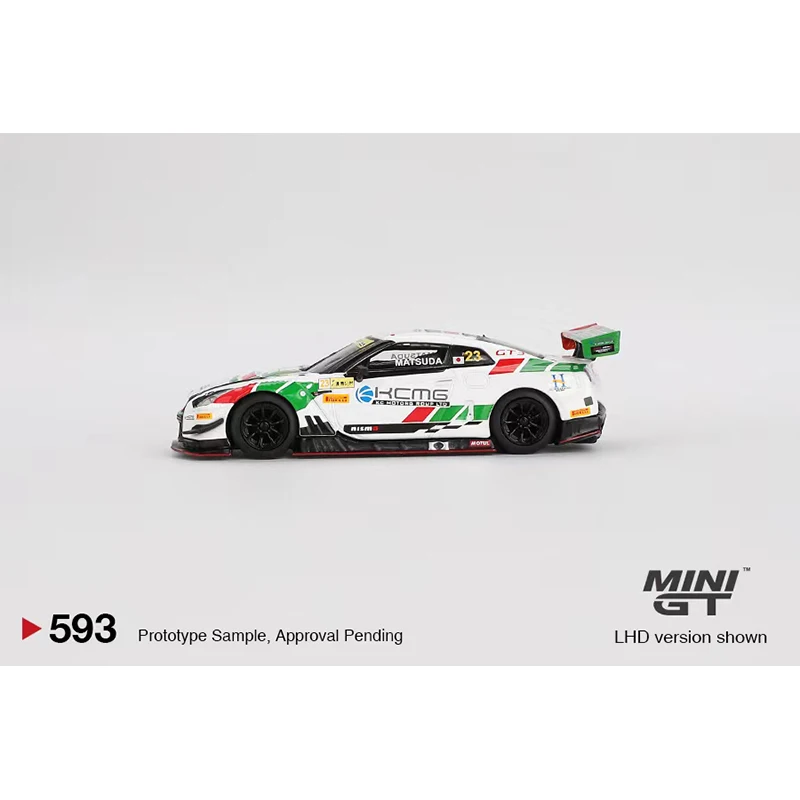 MINIGT-Nissan GTR R35 Nismo KCMG 593 Diecast Model Collection Toys, 2018 En stock, 1:64