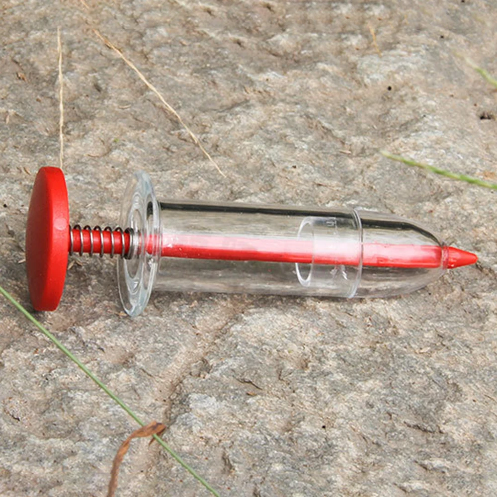 Precision Seeding Planter Portable Manual Sower Syringe Seeder Lightweight Flower Bed Gardening Tool For Home Gardening DIY view 2